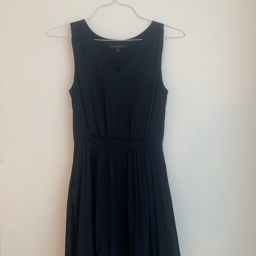 Banana Republic Floaty Dress in Rich Navy